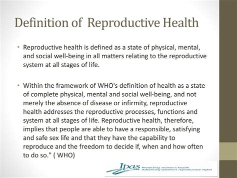 Ppt Definition Of Reproductive Health Powerpoint Presentation Free Download Id2433321