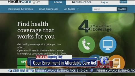 Open Enrollment Begins For Affordable Care Act 6abc Philadelphia
