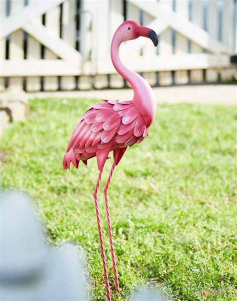 35 Metal Flamingo Lawn Decor Southern Patio Flamingo Decor