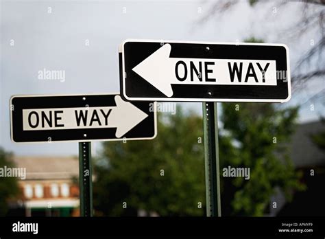 One Way Signs Hi Res Stock Photography And Images Alamy
