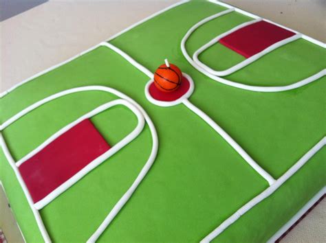 Basketball Court Cake