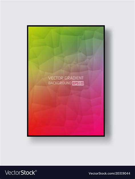 Creative Design Poster With Vibrant Gradients Vector Image