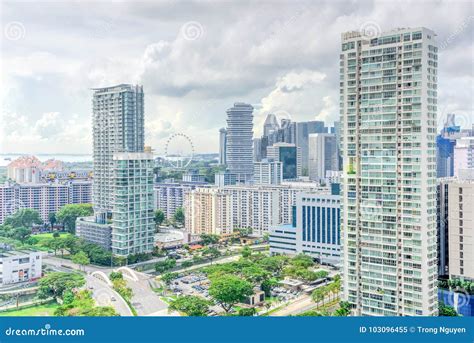 Singapore Condominium Building Complex At Kallang Neighborhood