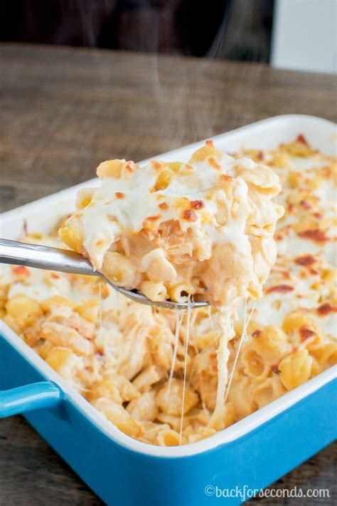 Seriously better than any restaurant. Buffalo Chicken Alfredo Bake - Back for Seconds