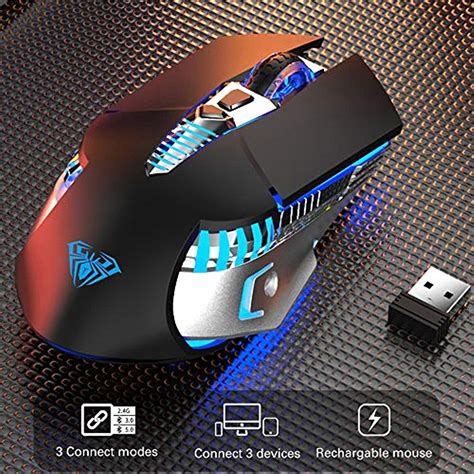 Aula Bluetooth Wireless Gaming Mouse800 2400dpiprogrammable