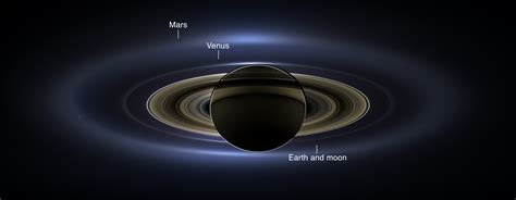 Spectacular New View Of Saturn And Earth Nasa Science
