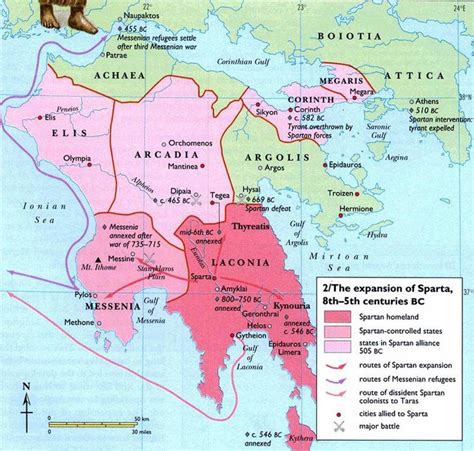 Sparta Ancient Greece Map Map Of Ancient Greece Sparta Southern