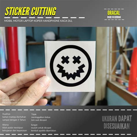 Jual Stiker Emot Kecil Cutting Bahan Oracal Custom Shopee Indonesia