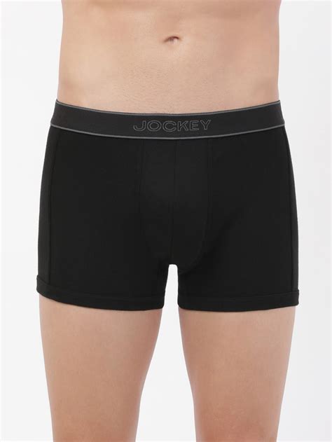 Buy Black Ultra Soft Modern Trunks With Double Layer Contoured Pouch For Men 1015 Jockey India