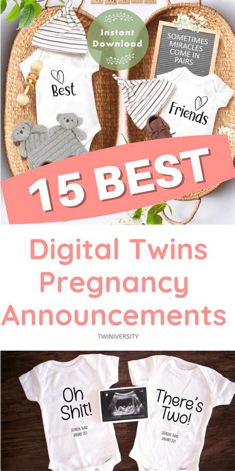 If you are expecting two and want a cleaver way to announce it to the