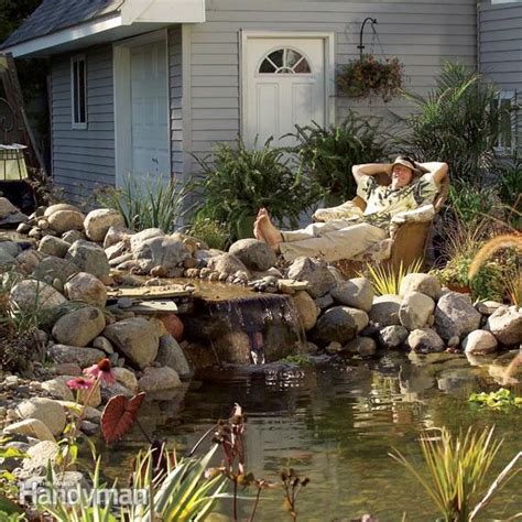 This will save your back from digging, and it turned out fantastic. How to Build a Pond and Waterfall in the Backyard | The ...