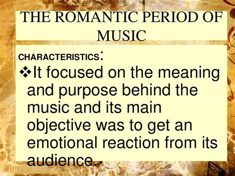 Romantic Period Music