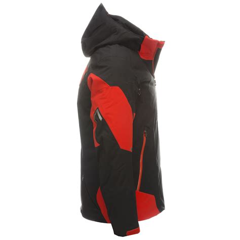 Spyder Leader Ski Jacket Men Black Volcano Red Black