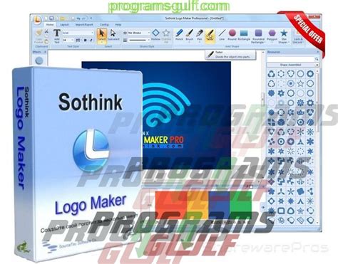 برنامج تصميم اللوجو sothink logo marker 2018 من البرامج التي يتم
