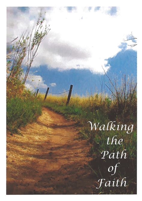 Walking The Path Of Faith Greeting Card