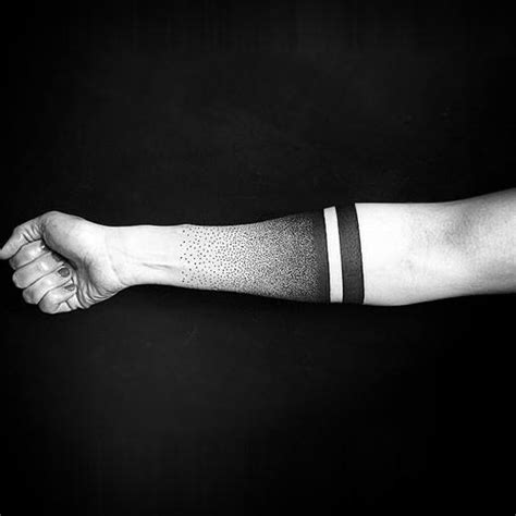 Loads of the coolest inner arm tattoos you must see. Dots And Stripes Blackwork tattoo idea | Best Tattoo Ideas ...