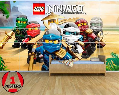 New Lego Ninjago Nn06 Giant Wall Art Set 25m X By A1posters Giant