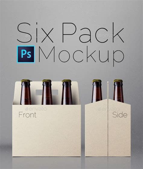 Six Pack Mockup Food And Drink Packaging Diseño De Envases Envases