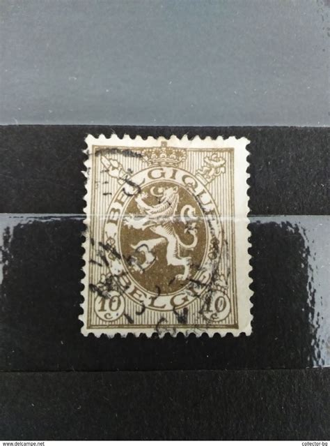 Rare 10c Belgie Lion Belgium Postes Used Stamp Timbre For Sale On