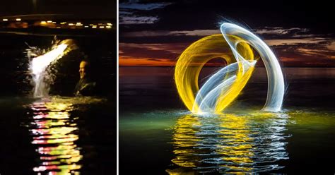 These Light Painting Photos Were Shot By Splashing In Water Flipboard