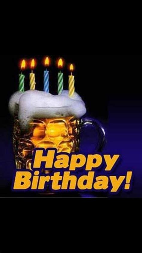 Happy Birthday Candles On Beer Happy Birthday Beer Beer Birthday