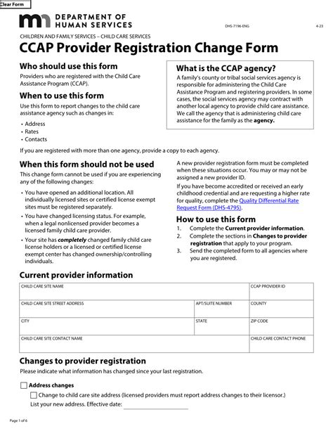 Form Dhs 7196 Eng Download Fillable Pdf Or Fill Online Ccap Provider