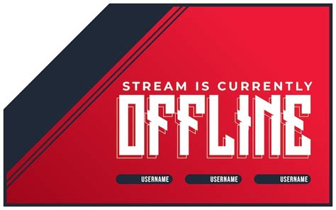 Premium Vector Twitch Offline Banner For Live Streaming