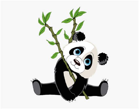 Panda With Bamboo Clipart Hd Png Download Kindpng