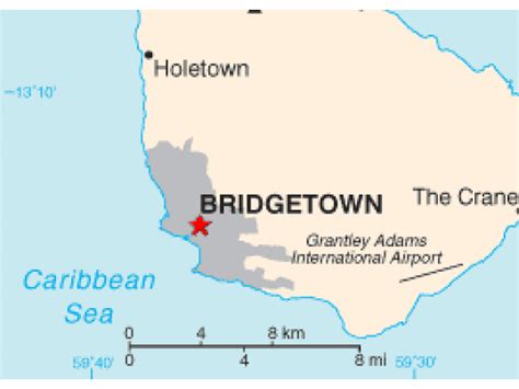 bridgetown geographic facts and maps