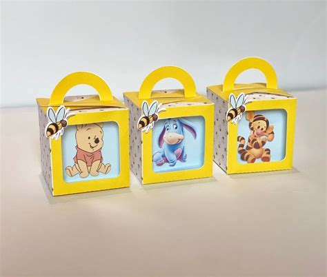 Winnie Pooh Baby Favor Box Winnie Pooh Candy Box Winnie Pooh Party
