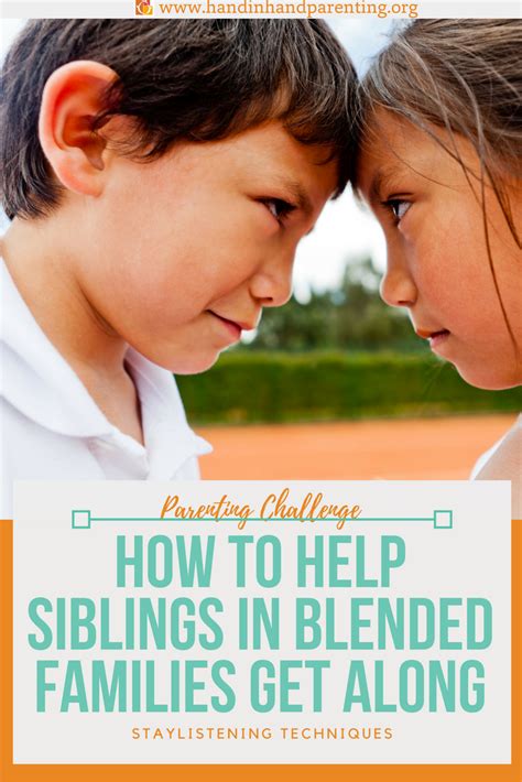 How To Help Siblings In Blended Families Get Along A Parenting