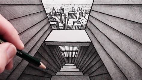 How To Draw An Alleyway Steps And City Using Perspective Narrated