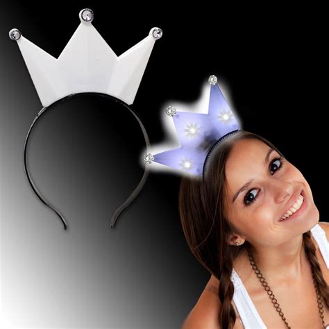 8 Pcs Light Up Glow Princess Tiara Crown Led Blinking Headband Birthday