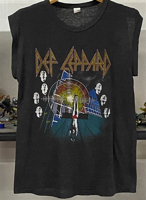 Vintage Vintage 80s Def Leppard Hard Rock Brigade Tour T Shirt Grailed