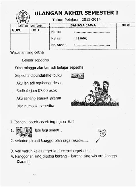 Soal Uts Bahasa Indonesia Kelas 2 Sd Semester 1 Homecare24