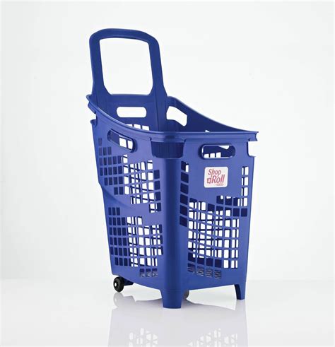 Araven Shop N Roll X Large 4 Wheel Plastic Shopping Trolley Basket