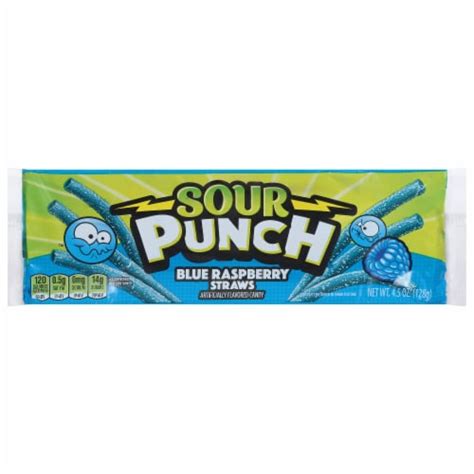 Sour Punch® Blue Raspberry Candy Straws 4 5 Oz Kroger