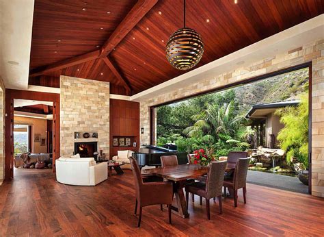 For the ultimate luxury outdoor kitchen, you need a fireplace! Home designed for indoor-outdoor living overlooks Pacific ...