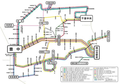 運行系統図（千里営業所）｜路線バス｜阪急バス