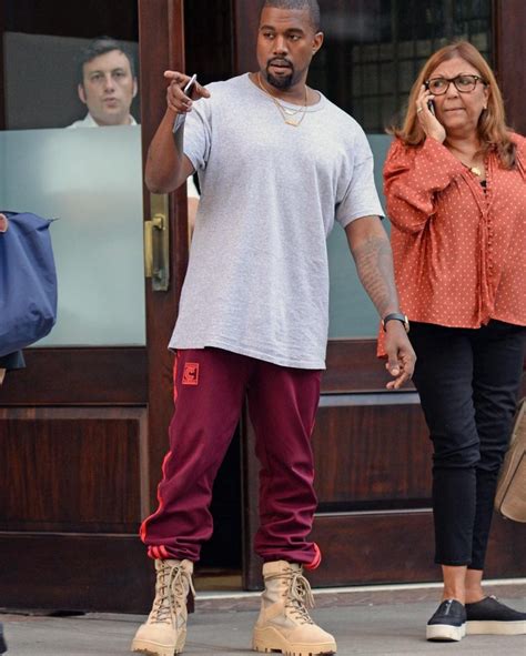 SPOTTED Kanye In Adidas Yeezy Season 4 Calabasas Sweatpants Yeezy