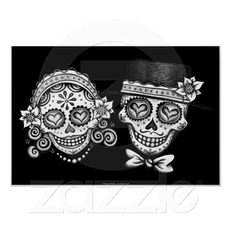 Day Of The Dead Sugar Skulls Print Or Poster
