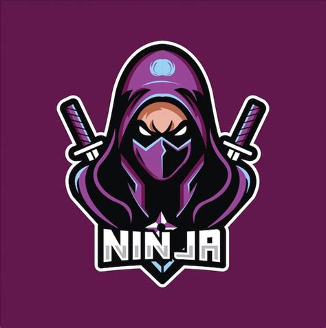 Ninja Gaming Logo Esport Vector Premium