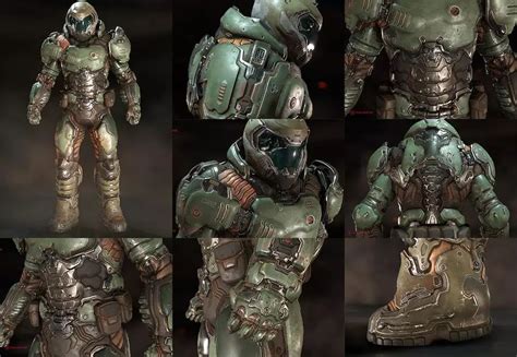 Deposit Custom Made Doom Slayer Cosplay Costume Full Set High Quality