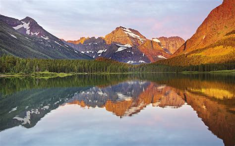 Lake Forest Mountain Reflection Wallpapers Hd Desktop And Mobile