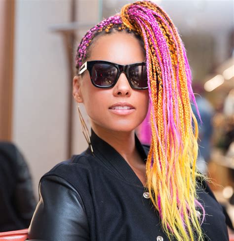 Alicia Keys Straight Backs Hairstyles Wavy Haircut