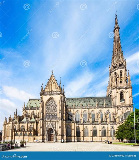 New Linz Cathedral Austria Stock Photo Image Of Upper Gothic