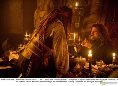 Ian Mcshane As Blackbeard Pirates Of The Caribbean On Stranger Tides