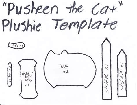 Any cat lover would appreciate such a wonderful gift! Pusheen The Cat Template by GRNMARCO on deviantART | Cat ...