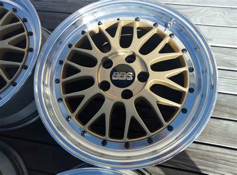 Bbs Lmforged Lightweight Gold Centres And Polished Lips Wheels