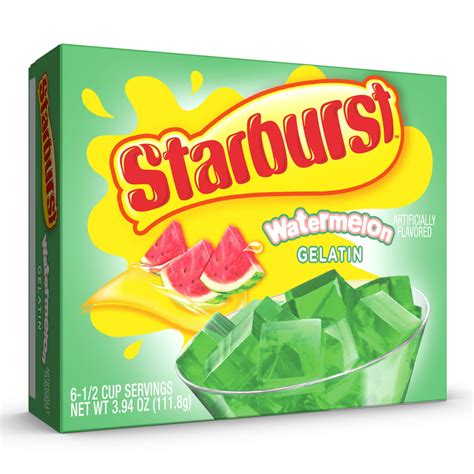 Starburst Watermelon Gelatin 6 Serve